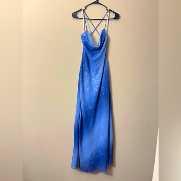 90s Vintage Gradient Glitter Gown - Picture 1 of 6